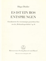 Es ist ein Ros entsprungen op. 10 (1933) -Chorale partita on the WeihnachtsGeschichte (Christmas Sto