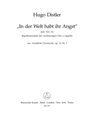 In der Welt habt ihr Angst Nr. 7 -Begrabnismotette- (aus "Geistliche Chormusik" op. 12 (1934-1941))