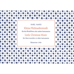 Kleine Weihnachtsmusik fur drei Blockfloten op. 27c (1937)