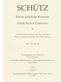 Small Sacred Concertos, Volume 3 -drei Concertos for Soprano, Alto, Tenor and Bass-