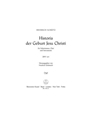 Historia der Geburt Jesu Christi SWV 435 -Weihnachtsoratorium-