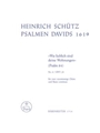 Wie lieblich sind deine Wohnungen SWV 29 -Psalm 84- (aus "Psalmen Davids")