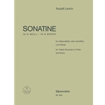 Sonatine fur Altblockflote oder Querflote und Klavier g-Moll