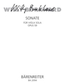 Sonate fur Solobratsche (1939) op. 59 (Sonate fur Viola solo)