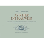 As ik hier dit Jaar wer (1946) -Liederkreis nach Gedichten und Reimen von Klaus Groth-