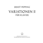 Variationen II (1948) -Veranderungen eines eigenen Themas-