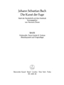 The Art of Fugue BWV 1080 -Violoncello part (version for string quartet), viola da gamba/violone par