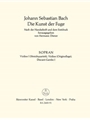 The Art of Fugue BWV 1080 -Violin I part (version for string quartet), descant gamba I part (version