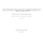 Kanonische Veranderungen uber "O Traurigkeit, o Herzeleid" (1951)