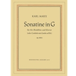 Sonatine fur Altblockflote und Klavier oder Cembalo G-Dur op. 48/6