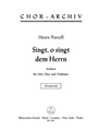 O, sing unto the Lord -Anthem-