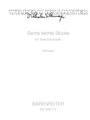 six leichte Stucke fur Streichorchester