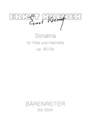 Sonatina fur Flote und Klarinette in B op. 92 / 2b (1942)