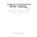 Lyrische Kammermusik fur Klarinette, Violine und Viola (1959)