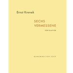 Sechs Vermessene fur Klavier op. 168 (1958)