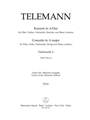 Concerto for Flute, Violin, Violoncello, Strings and Basso Continuo A major TWV 53:A 2 -Tafelmusik I