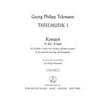 Concerto for Flute, Violin, Violoncello, Strings and Basso Continuo A major TWV 53:A 2 -Tafelmusik I