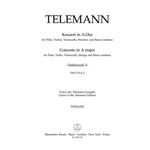 Concerto for Flute, Violin, Violoncello, Strings and Basso Continuo A major TWV 53:A 2 -Tafelmusik I