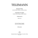 Concerto for three Violins, Strings and Basso Continuo F major TWV 53:F1 (Tafelmusik II)
