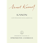 Kanon fur Igor Strawinsky zum 80. Geburtstag (1962) -Igori, carissimo amico. zweistimmiger Kanon-