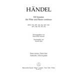 Eleven Sonatas for Flute and Basso Continuo HWV 379, 359b, 360, 362, 363b, 365, 367b, 369/ HWV 374-3