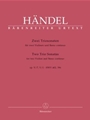 2 Triosonaten aus op.5 -Sonaten 7 B-dur HWV 402 und 1 A-dur HWV 396-