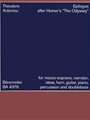 Epilog nach Homers "Odyssee" (1963) -Text aus dem 23. Gesang fur Singstimme, Sprecher und Instrument