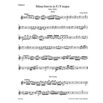 Missa brevis F major Hob. XXII:1 (Fruhe Streicherfassung und spatere Fassung mit Wind Instrumentsn u