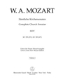 Complete Church Sonatas, Volume 3/4 -Two Sonatas for Organ and Orchestra