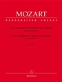 vier Sonatas for Violin and Piano -Early Sonatas I, K. 6-9- (Sonatas for Violin)