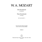 three Divertimenti for Strings K. 136-138 (125a-c)
