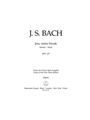 Jesu, meine Freude for five-part Mixed choir E minor BWV 227 -Motet-
