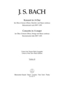 Konzert fur Oboe d'amore (Oboe) A-Dur -Rekonstruktion eines verschollenen Solokonzerts nach BWV 1055