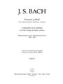 Concerto for Violin, Strings and Basso Continuo G minor (Reconstructed from BWV 1056)