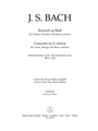 Concerto for Violin, Strings and Basso Continuo G minor (Reconstructed from BWV 1056)