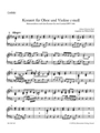 Concerto for Oboe, Violin, Strings and Basso Continuo C minor -Reconstruction of a lost solo concert