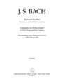 Concerto for Viola, Strings and Basso continuo E-flat major -Reconstruction after the Cantatas BWV 1