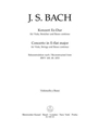 Concerto for Viola, Strings and Basso continuo E-flat major -Reconstruction after the Cantatas BWV 1