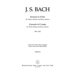 Concerto for Violin, Strings and Basso Continuo E major BWV 1042