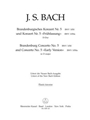 Brandenburg Concerto No. 5 and Concerto No. 5 "Early Version" D major BWV 1050, BWV 1050a