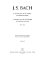 Concerto for Harpsichord and Strings Nr. 3 D major BWV 1054
