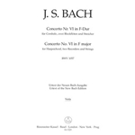 Concerto for Harpsichord, two Recorders and Strings Nr. 6 F major BWV 1057