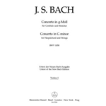Concerto for Harpsichord and Strings G minor BWV 1058