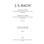 Concerto for Harpsichord, Flute, Violin, Strings and Basso continuo in A minor BWV 1044 "Triple Concerto"