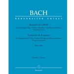Concerto for Harpsichord, Flute, Violin, Strings and Basso continuo in A minor BWV 1044 "Triple Concerto"
