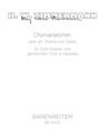 Chorvariationen uber ein Thema von Hugo Distler -"Nurnberger GroSes Gloria 1525"- (aus den Liturgisc