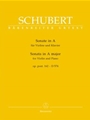Sonate In A Major  Opus Post 162  D 574