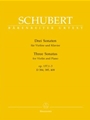 3 Sonatas  For Violin & Piano  Opus 137