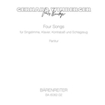 vier Songs fur mittlere Singstimme und chamberorchestra (1970) -Fassung fur Singstimme, Klavier, Kon