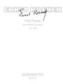 five Pieces for trombone and Piano op. 198 (1967)
